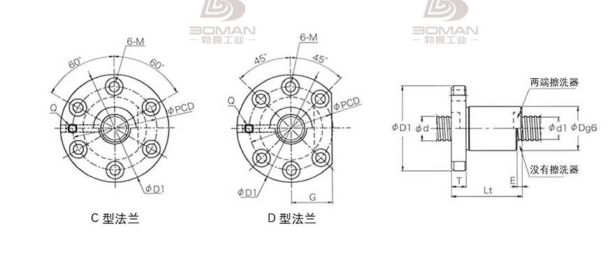 KURODA GD5010JT-CDPR 黑田丝杆替换尺寸图片
