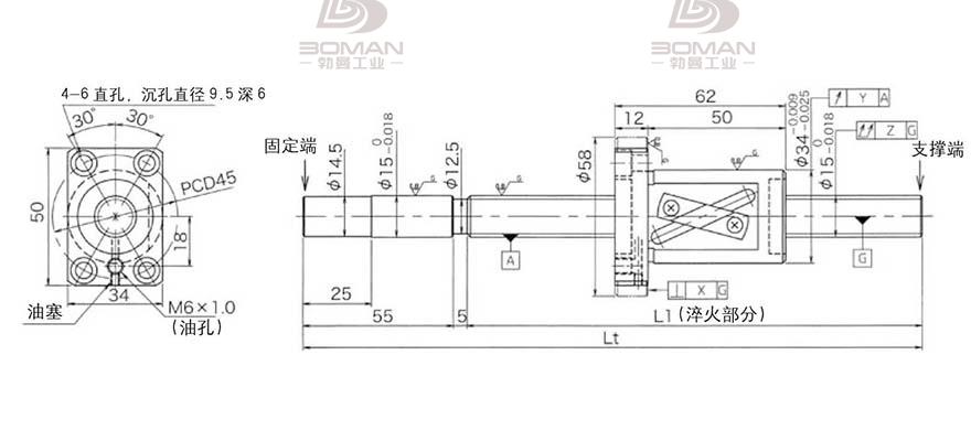 KURODA GG1520AS-BALR-1100A 黑田丝杆c5精度
