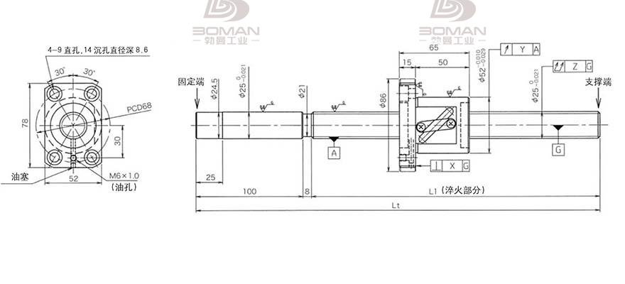 KURODA GG2510DS-BALR-2220A 黑田精工丝杆是什么材质