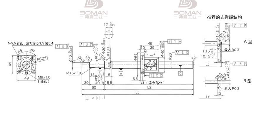 KURODA GP2004ES-AALR-1005B-C3S 黑田丝杠螺母怎么拆卸