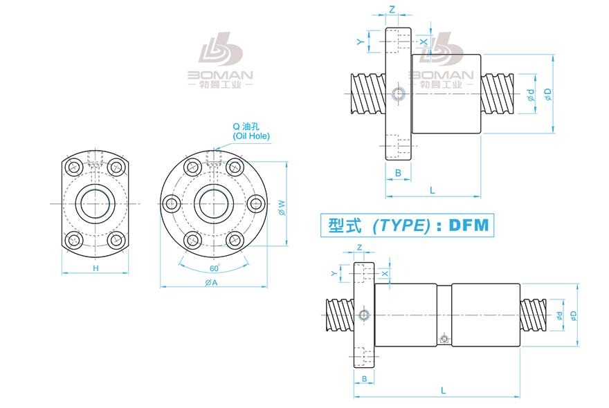 TBI SFM03205-4 tbi丝杆和轧制丝杆的区别