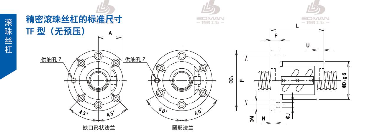 TSUBAKI 125TFC16 tsubaki数控滚珠丝杆型号