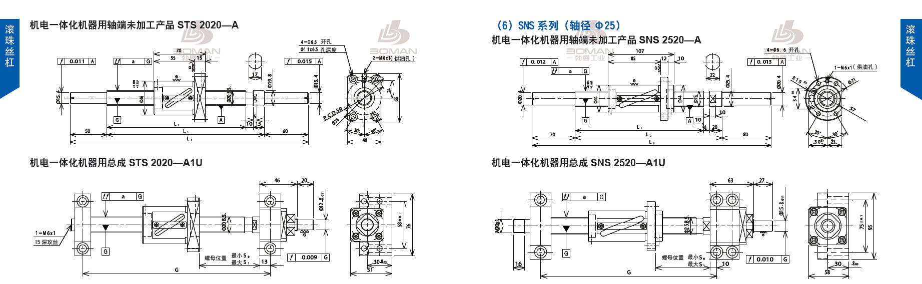 TSUBAKI STS2020-620C5-A1U tsubaki丝杆是什么牌子